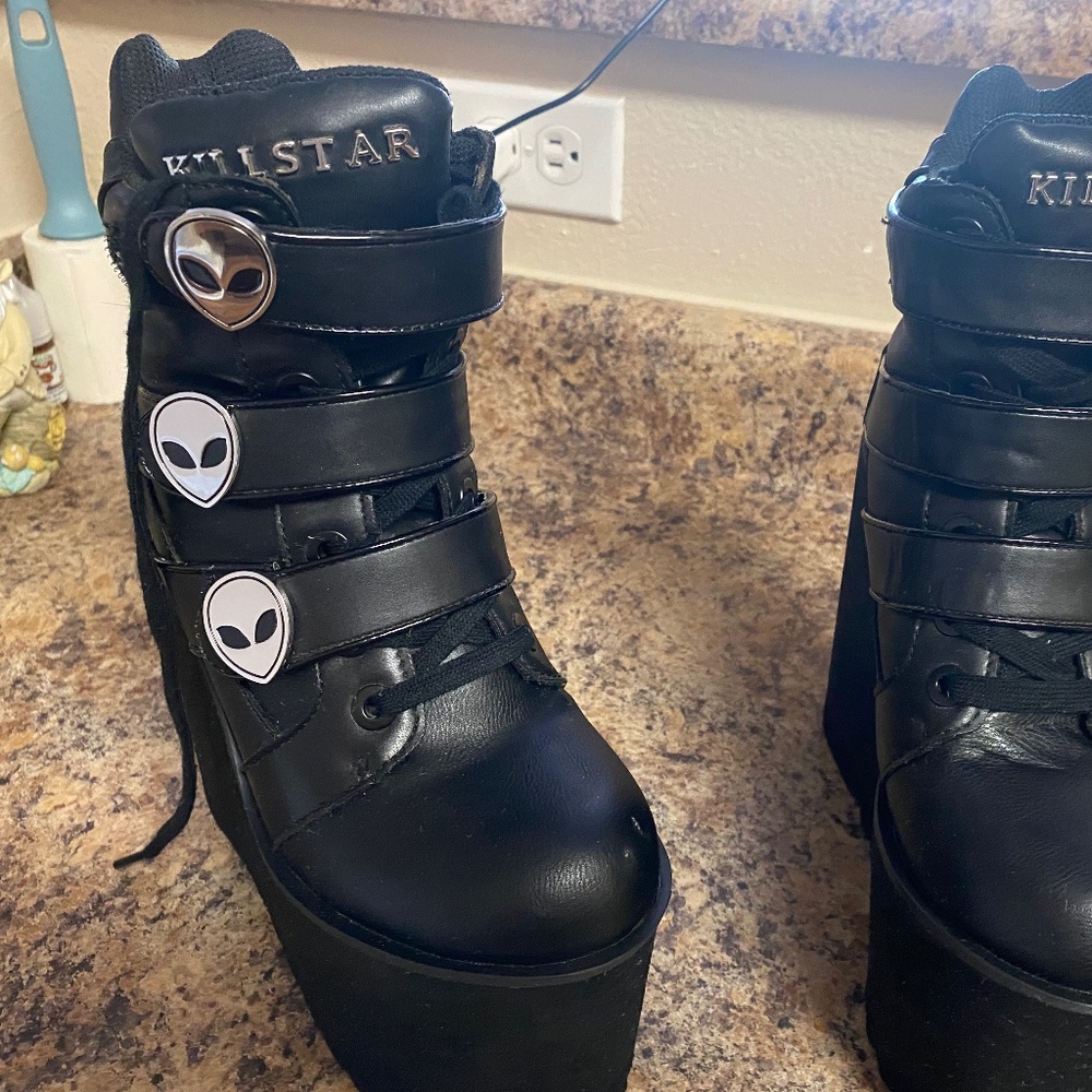 Killstar Platform ankle boots